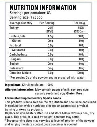 Citrulline Malate by Precision Nutrition